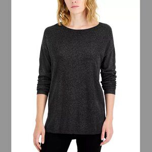INC International Concepts Classic Black Long Sleeve Sweater - Size S